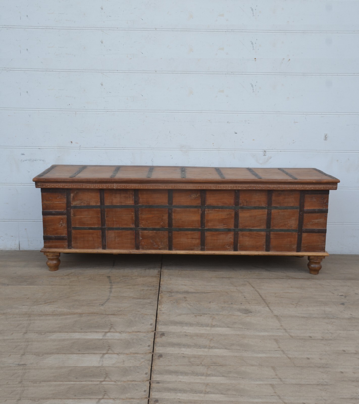 Reclaimed teak storage Trunk