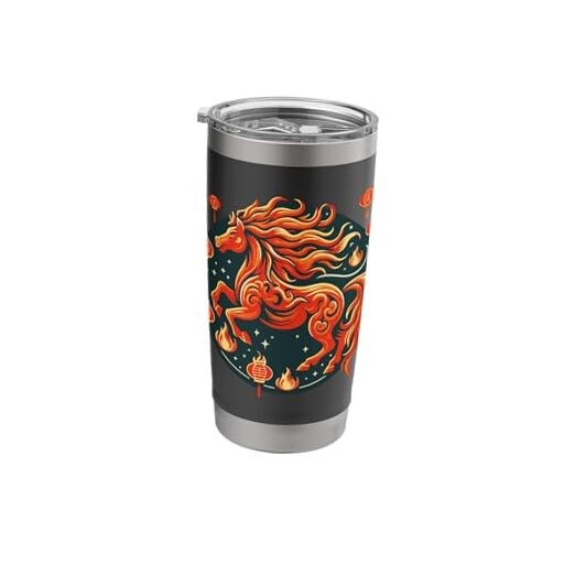 Year of Horse 2026 Lunar New Year Chinese New Year 2026 20 Ounces Black