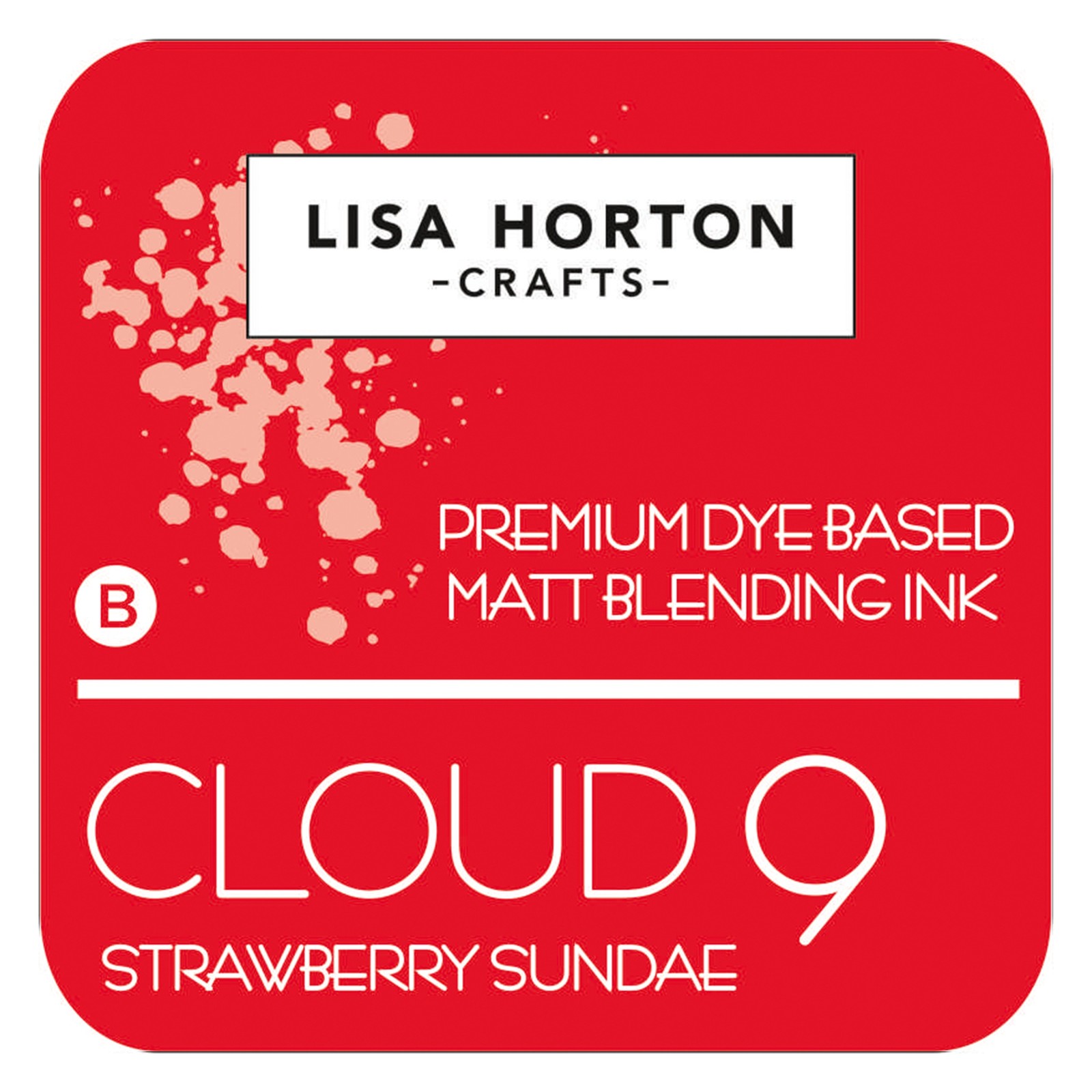 Lisa Horton Crafts Cloud 9 Dye Based Matte Blending Ink Pad-Strawberry Sundae