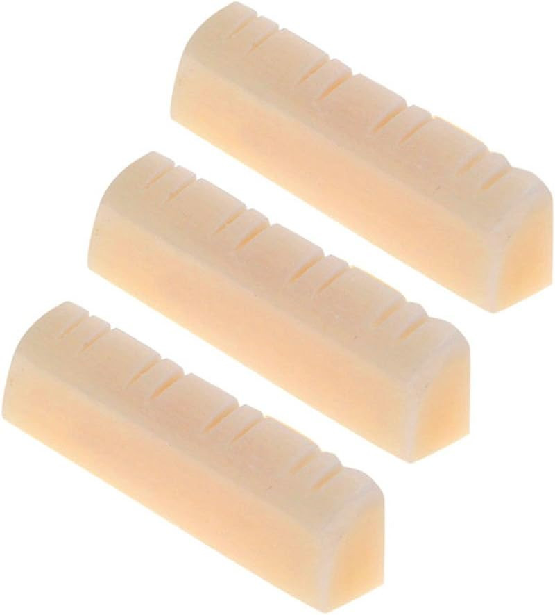 3Pcs Mandolin Bone Nut, String Nut for 8 String Mandolin Instrument Replacement