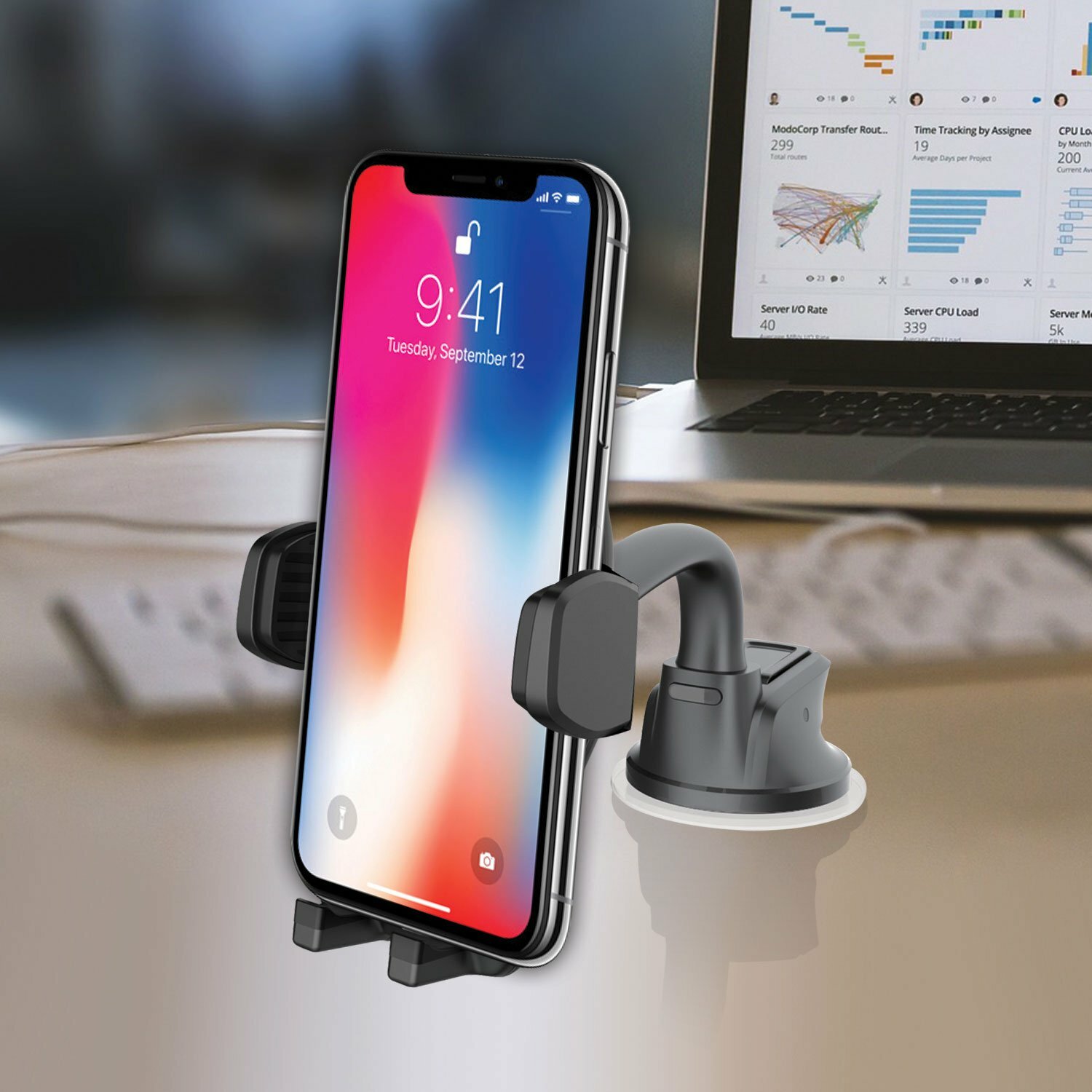 Windshield & Dashboard Cell Phone Holder Mount for iPhone 13 Pro Max Mini 12 11