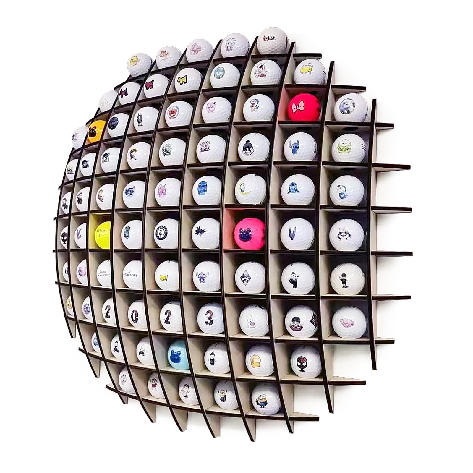 Golf Ball Display Case in The Shape of a Ball, Golf Ball Holder Will Hold up ...