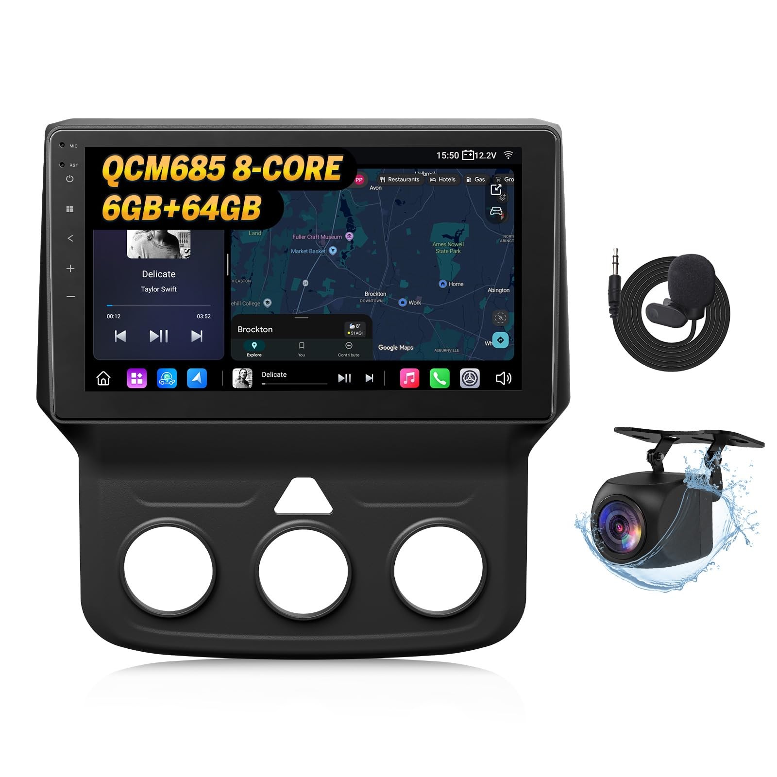 Eonon 6+64GB Car Audio  Dodge Ram 1500, 2500, 3500 (2013-2018), 9-in