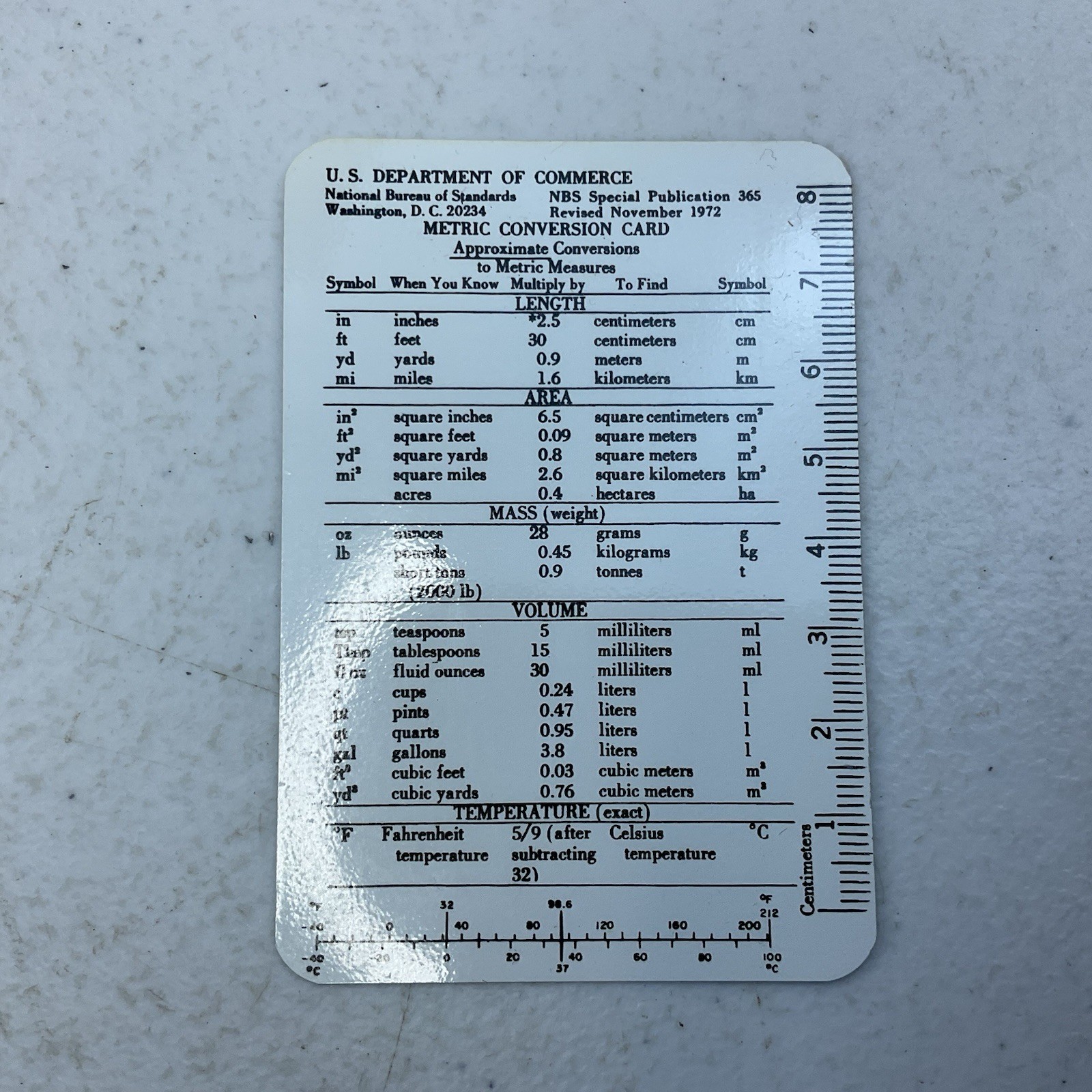 US Army Reserve Conversion Card 1974 O-537-696