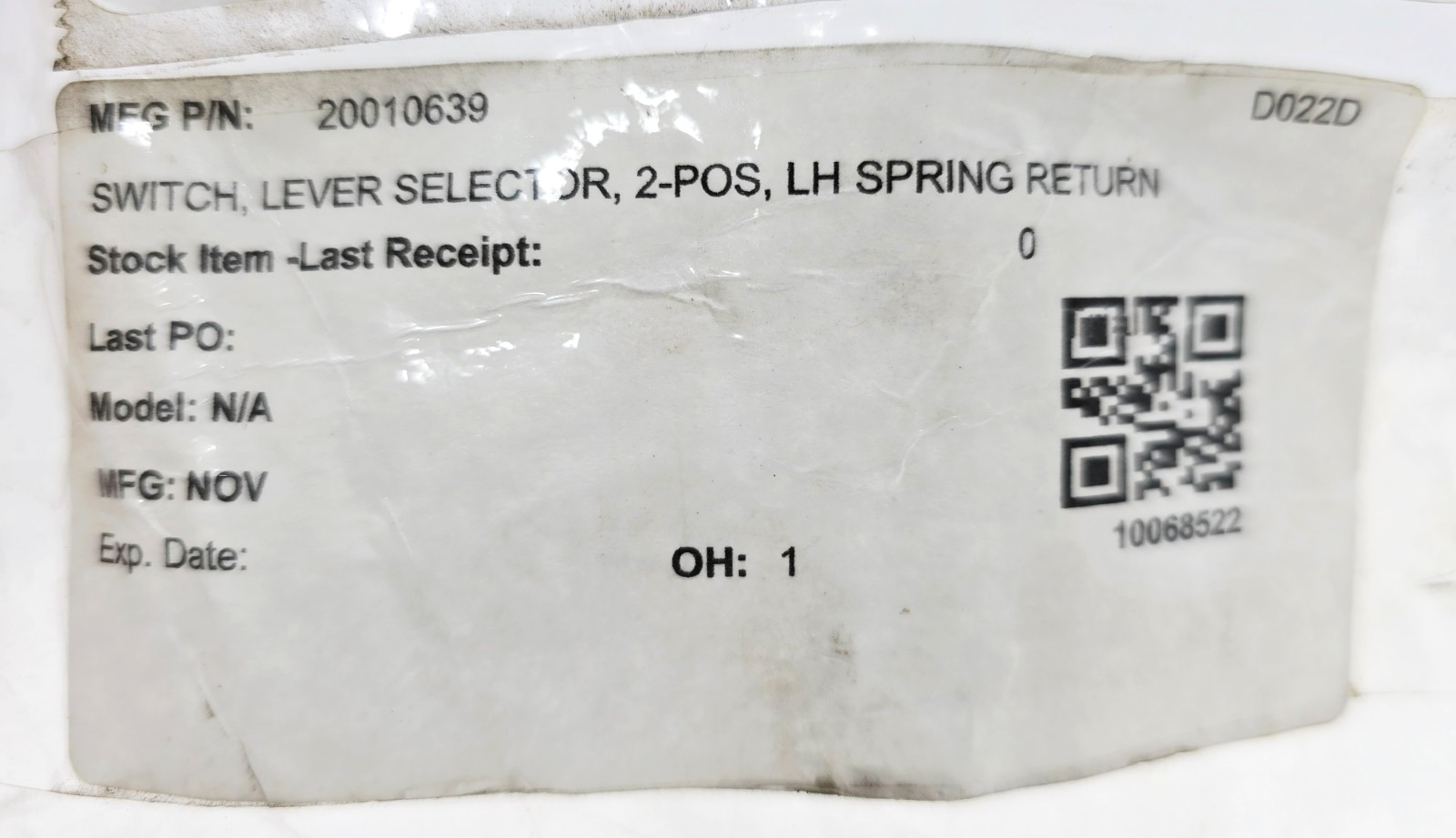 IDEC ASD21L11N Selector Switch 20010639