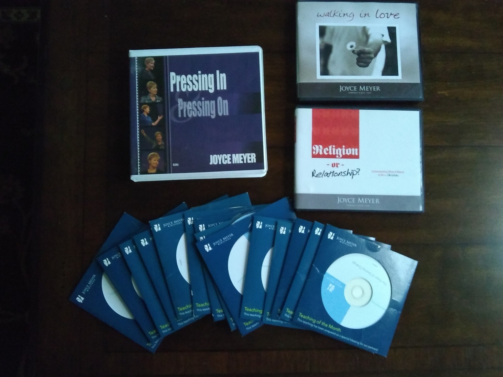 Lot of 3 Joyce Meyers CD sets and 14 individual CDs TEACHINGS AND SERMONS