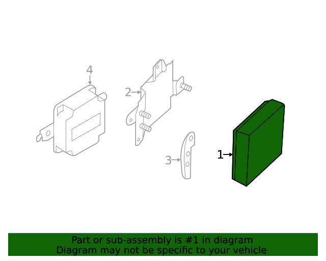 Genuine Nissan Blind Spot Detection System Warning Sensor 284K0-1JA4A