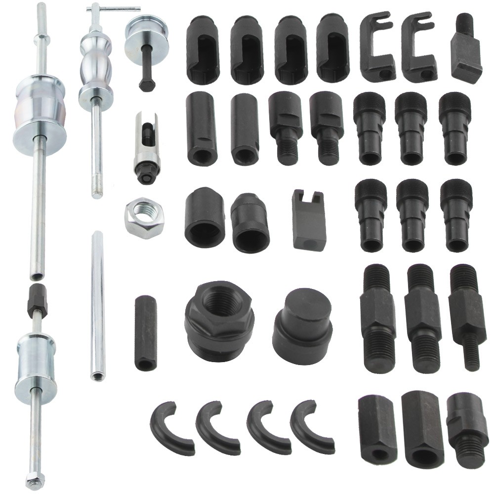 Auto Truck Diesel Injector Extractor Slide Hammer Puller Adapter Tool Kits 40PC