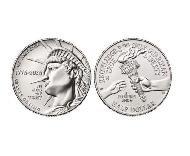 Enduring Liberty 2026 Half Dollar 2 Coins - Semiquincentennial