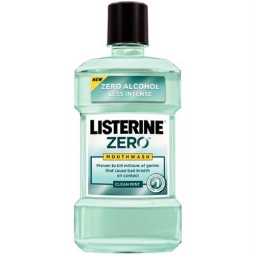 JOHNSON & JOHNSON LISTERINE ZERO MOUTHWASH - 1.5 LITER BOTTLE - 6/PKG