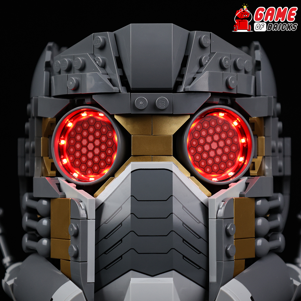 Light Kit for Star-Lord's Helmet - Compatible with LEGO® 76251 (Standard)
