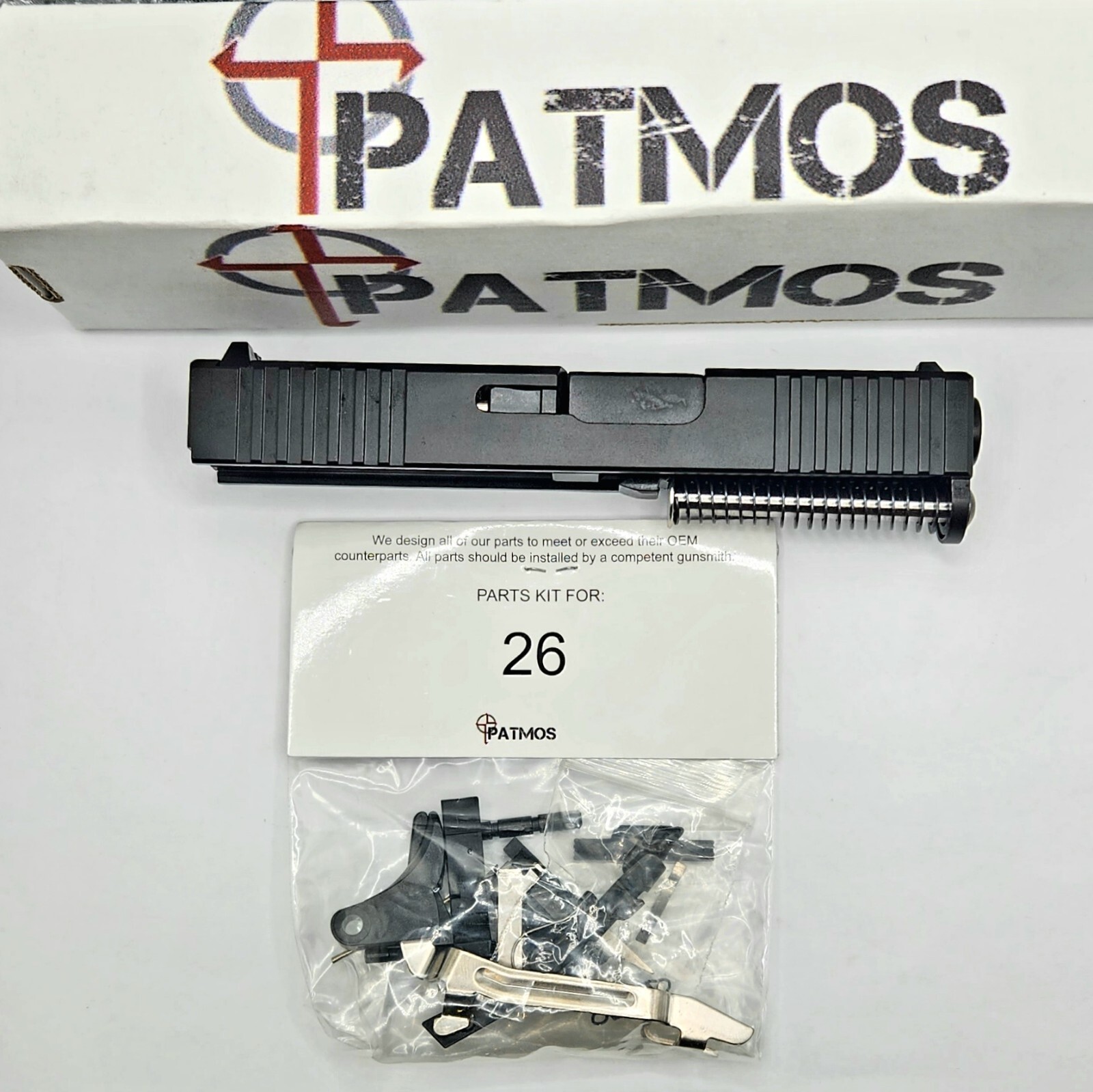 Glock 26 Slide - Barrel - SPK - LPK fits G26 Gen 3
