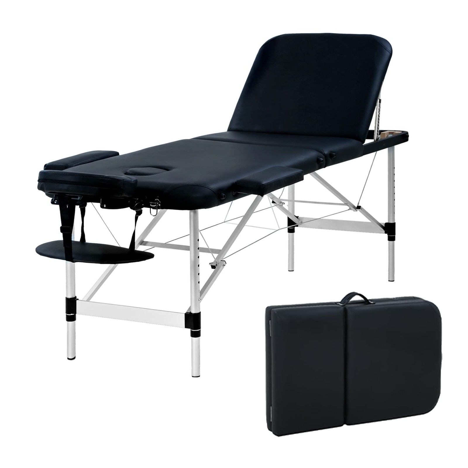 Cama De Masaje Portátil Profesional Aluminio Camilla Plegable Con Bolsa NUEVO US