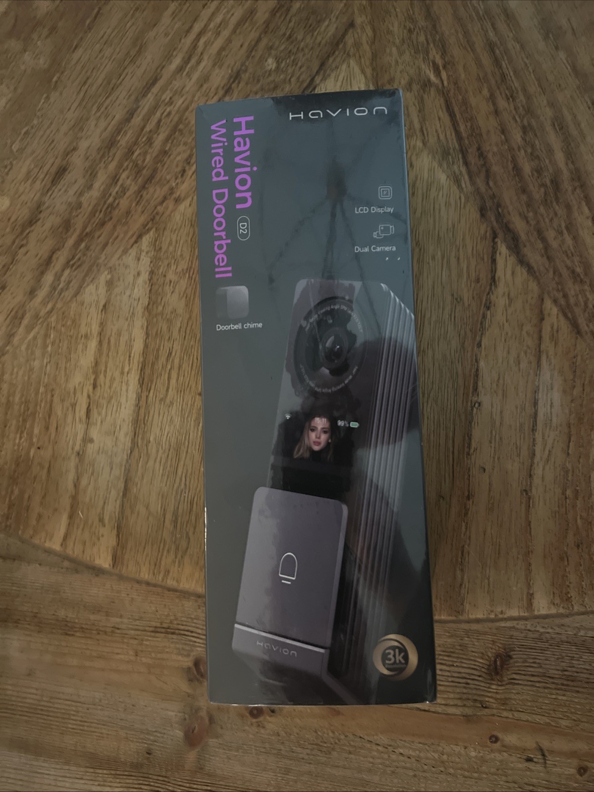🔔 Havion D2 Wired Video Doorbell Camera – 3K QHD Resolution