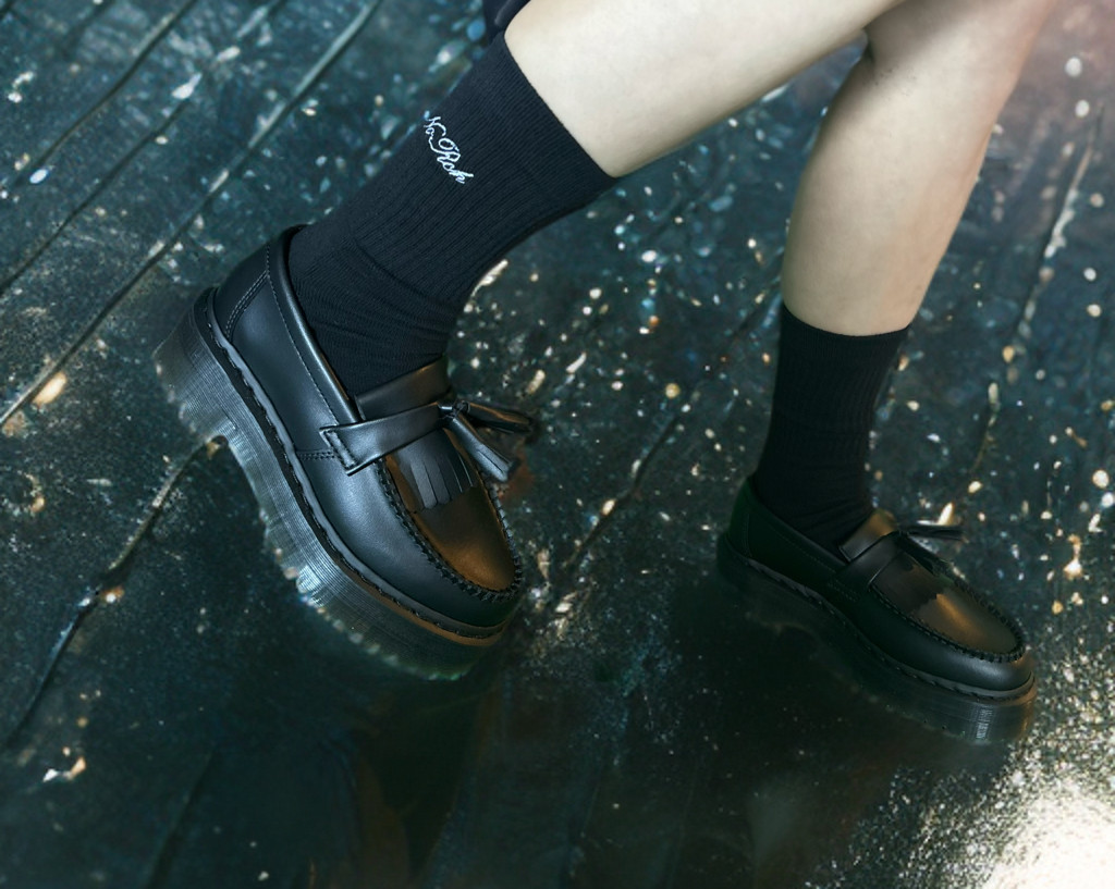 NoRch Classic Script Crew Socks Black
