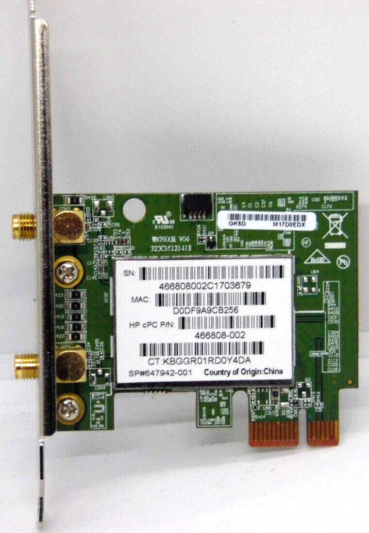 HP WN7600R-MV Dual Band Wireless-N Network Card 466808-002