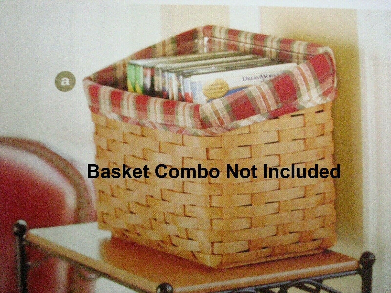 Longaberger Oatmeal Solid Media Basket Over the Edge Liner #2861289 - NEW