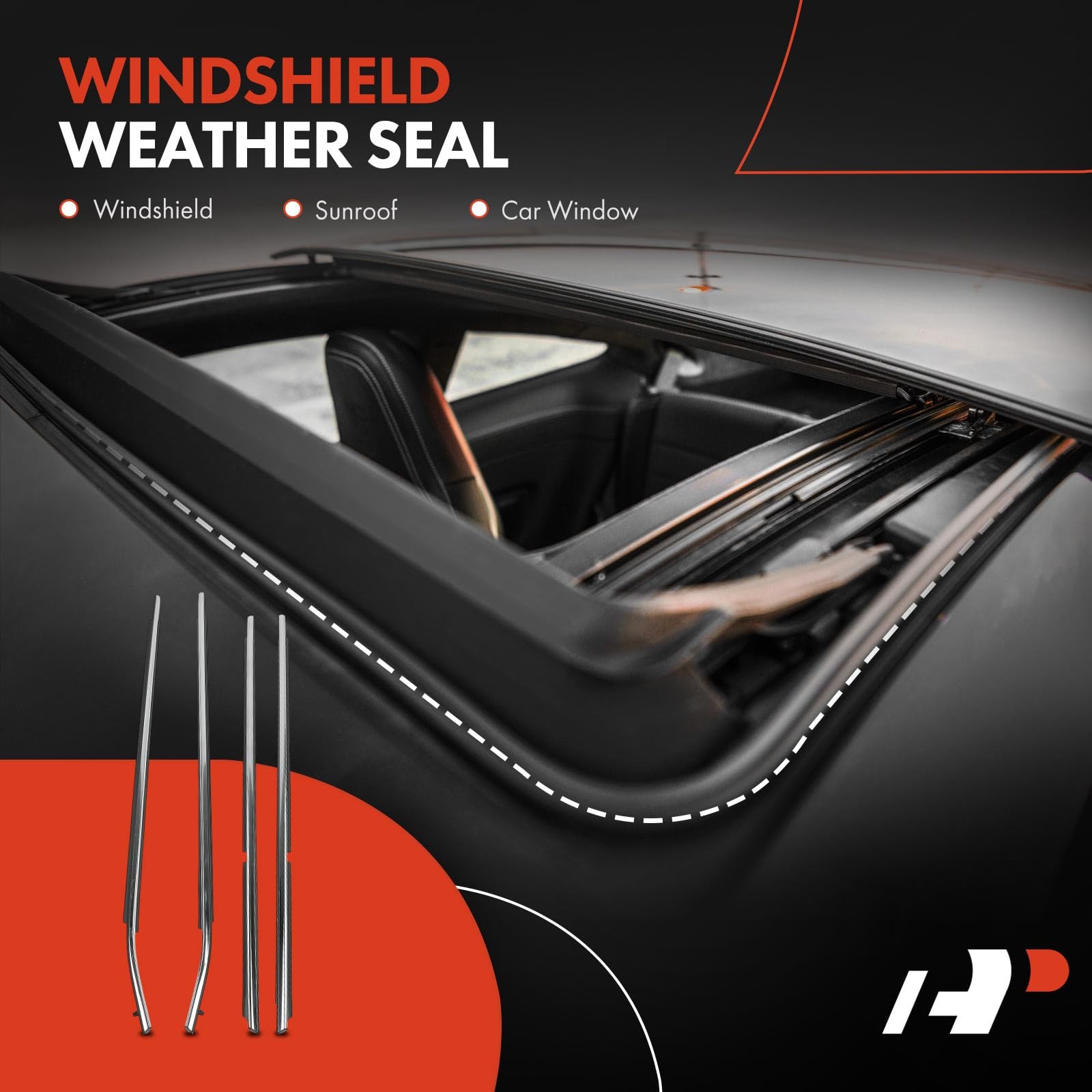 4PC Window Molding Trim Kit for Camry 2012-2014 7571006130
