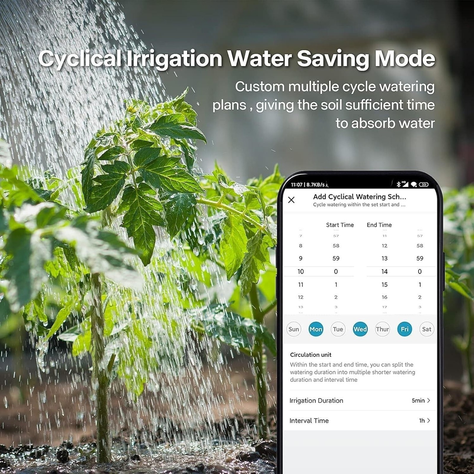 Wi-Fi Smart Hose Faucet Timer Hub Programmable Sprinkler IP55 Water Timer