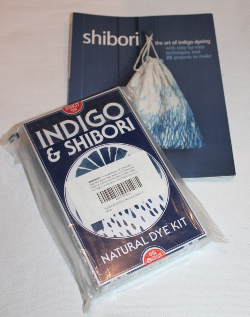 Indigo & Shibori Natural Dye Kit & Shibori Art of Indigo Dyeing book Gouldsmith