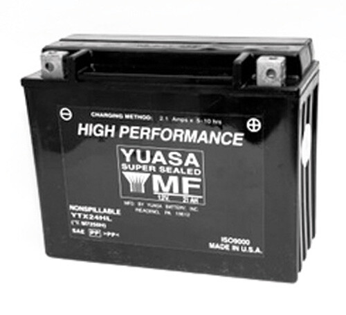 Yuasa Maintenance Free YTX24HL 12 Volt Battery YUAM7250H