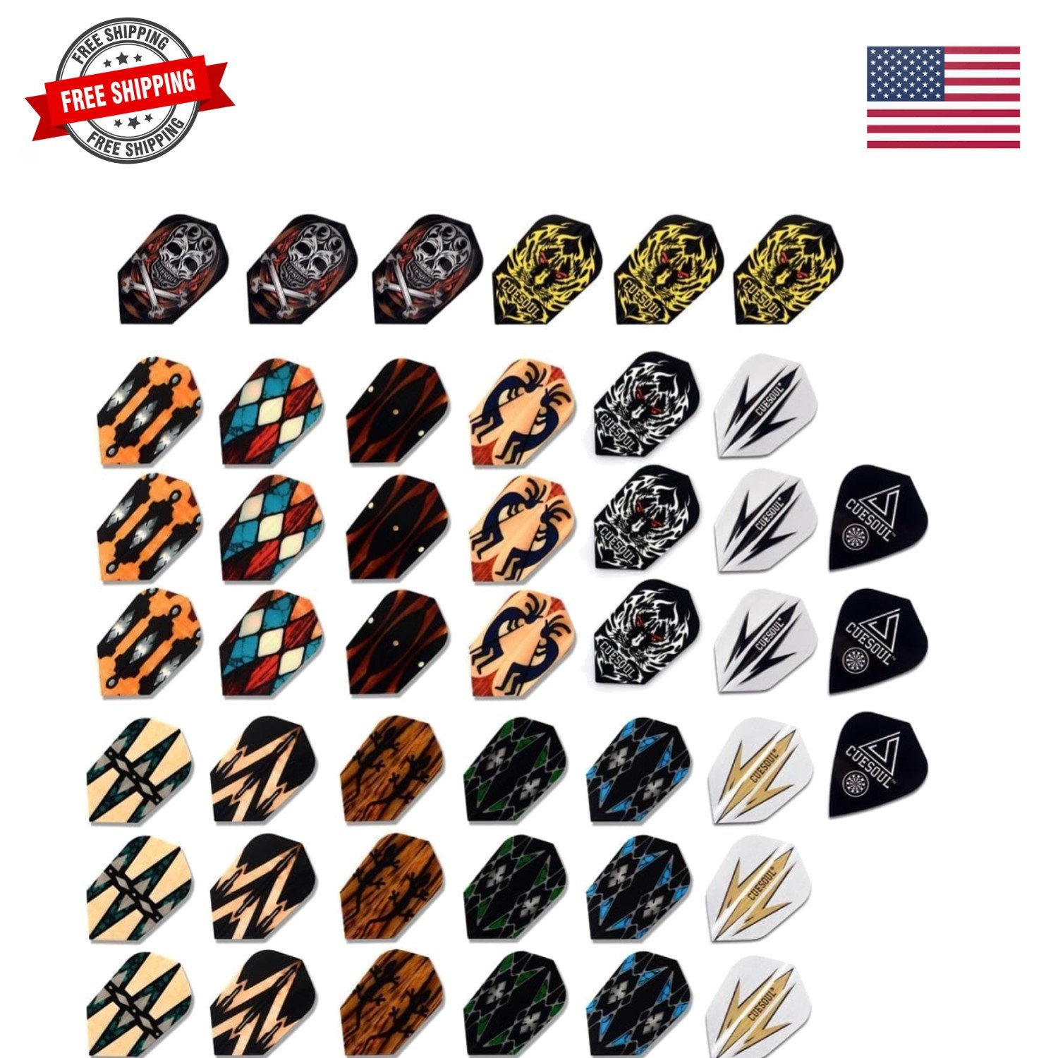 10/15 Set Unique Design Slim Dart Flights Wholesale for Steel Tip Dart and So...