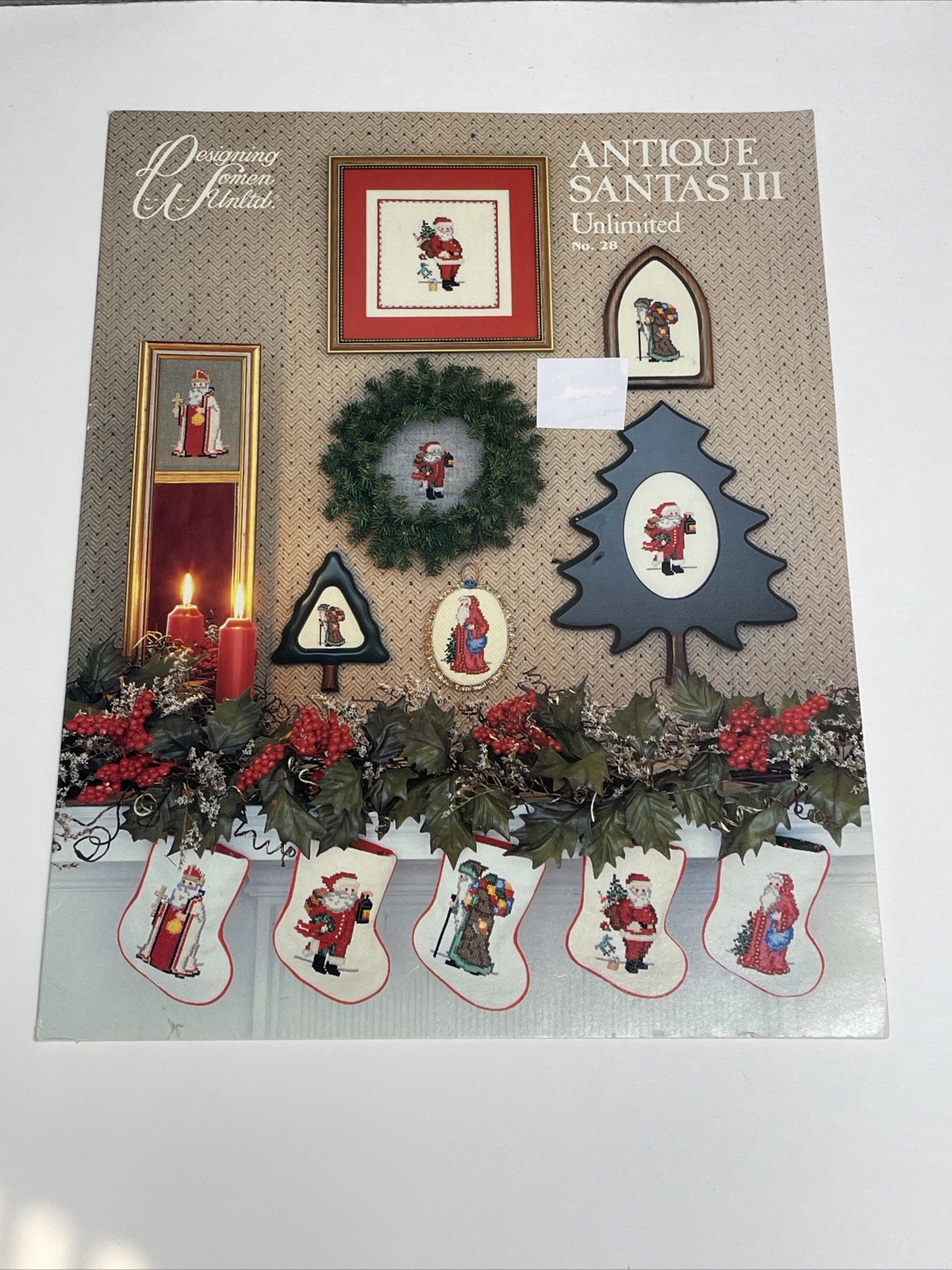 Designing Women Unltd Antique Santas III Unlimited No 28 Cross Stitch Pattern