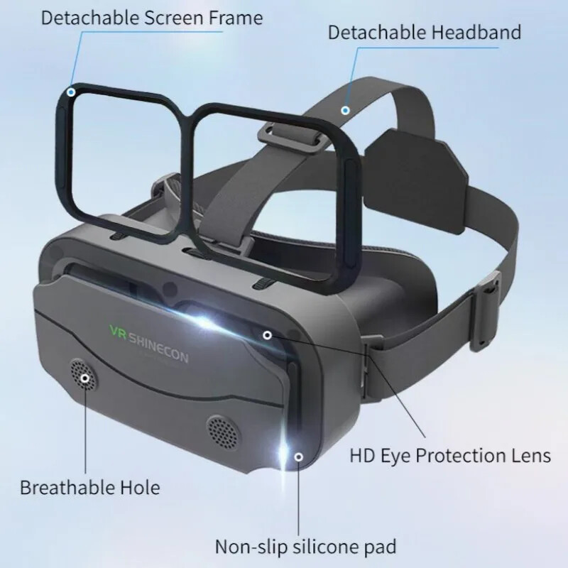 G13 VR Headset 3D Glasses IMAX Virtual Reality Box for 4.7–7" Phones Game Pad