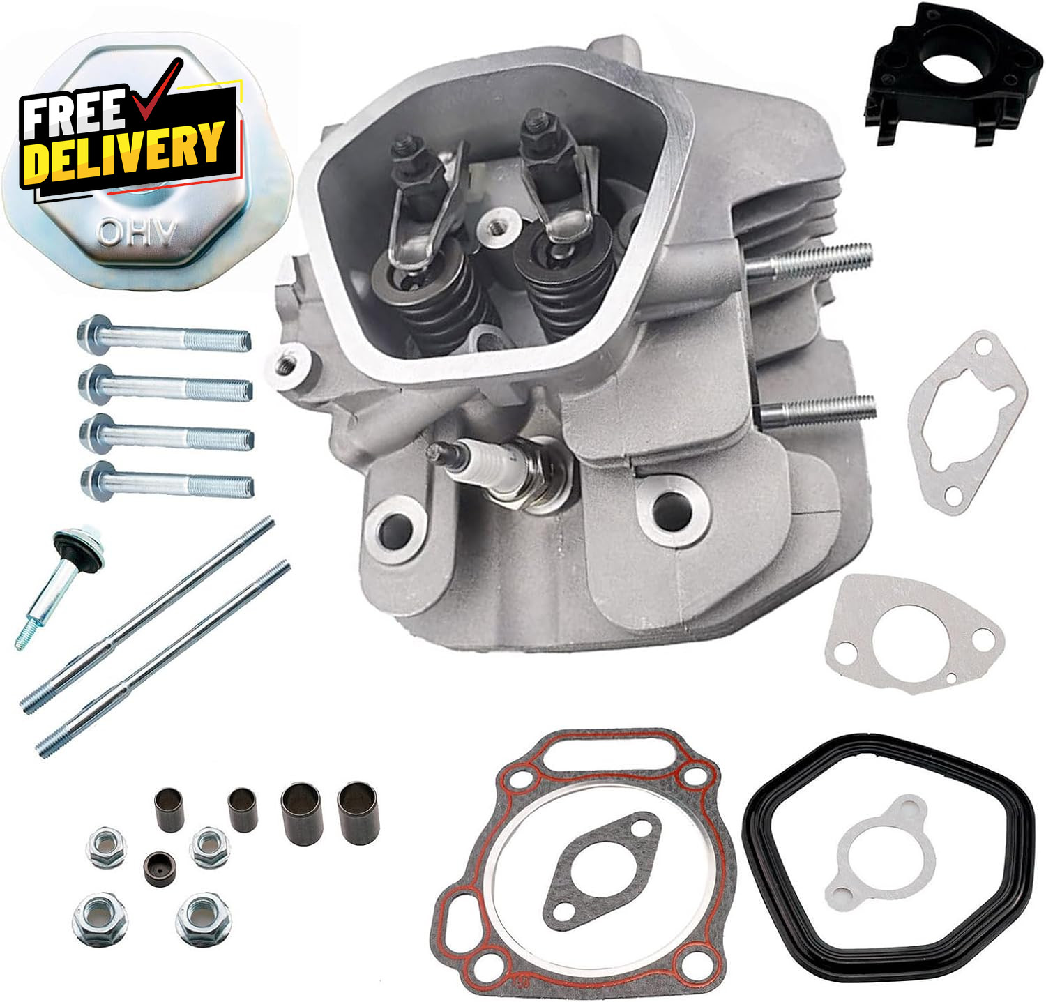 Assembled Cylinder Head Compatible with Harbor Freight Predator 420Cc Engine