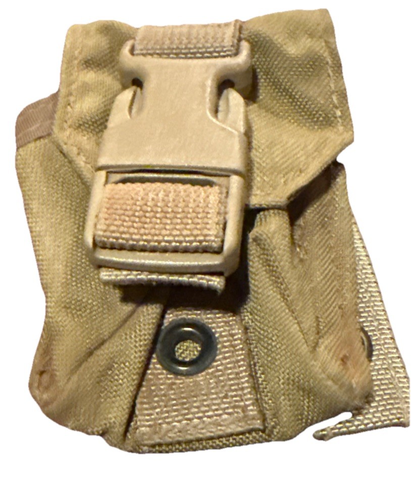 USGI Military Eagle Industries MOLLE II Frag Hand Grenade Pouch Khaki - USED