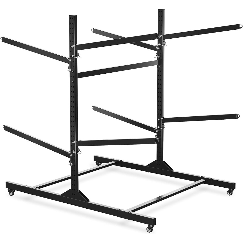 Freestanding Heavy Duty Kayak &Canoe Storage Rack, Adjustable for Indoor/Outdoor