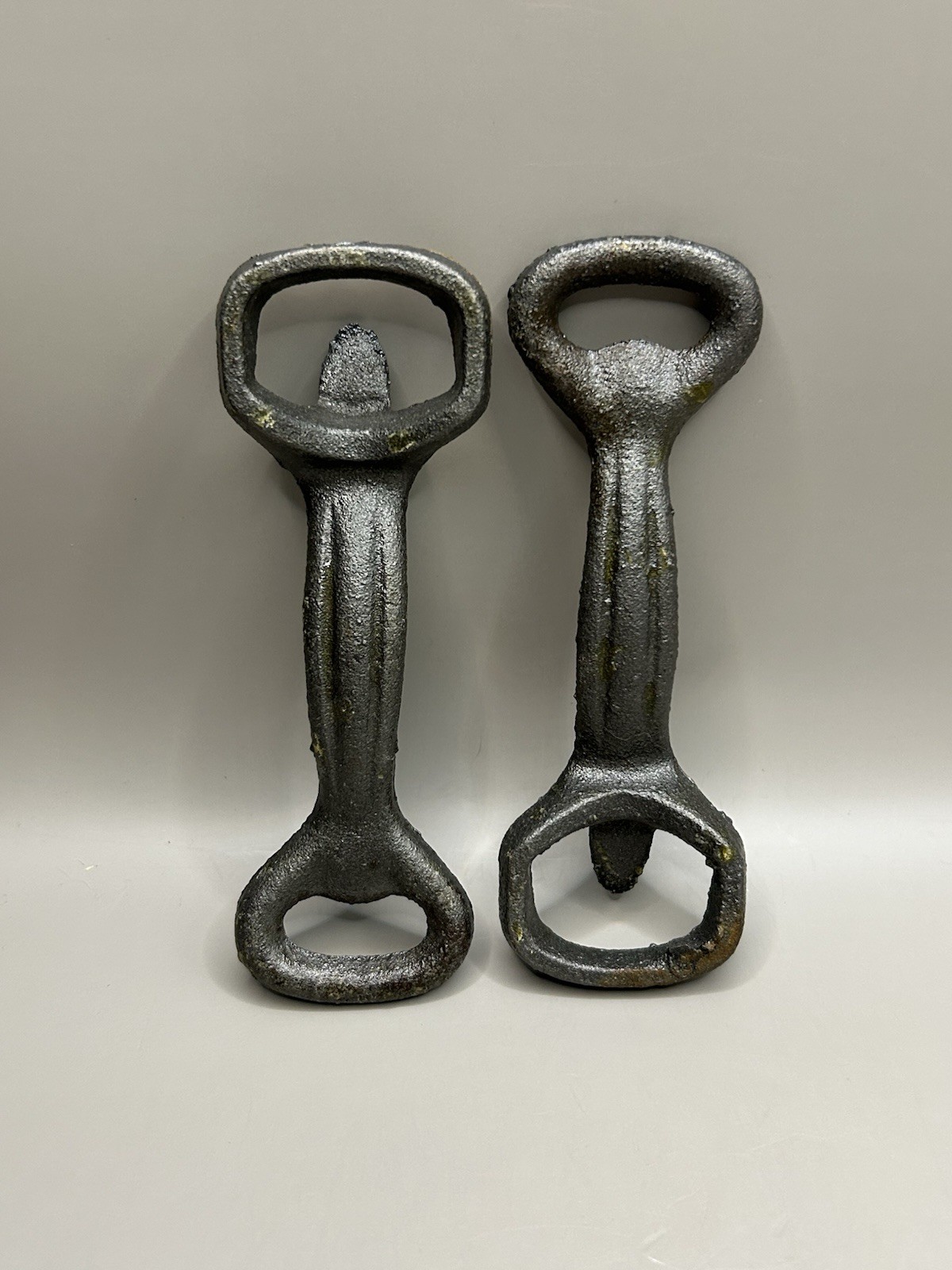 Hand Forged Metal Bottle Openers 5” Set Of 2 Vintage Double Ended Rustic