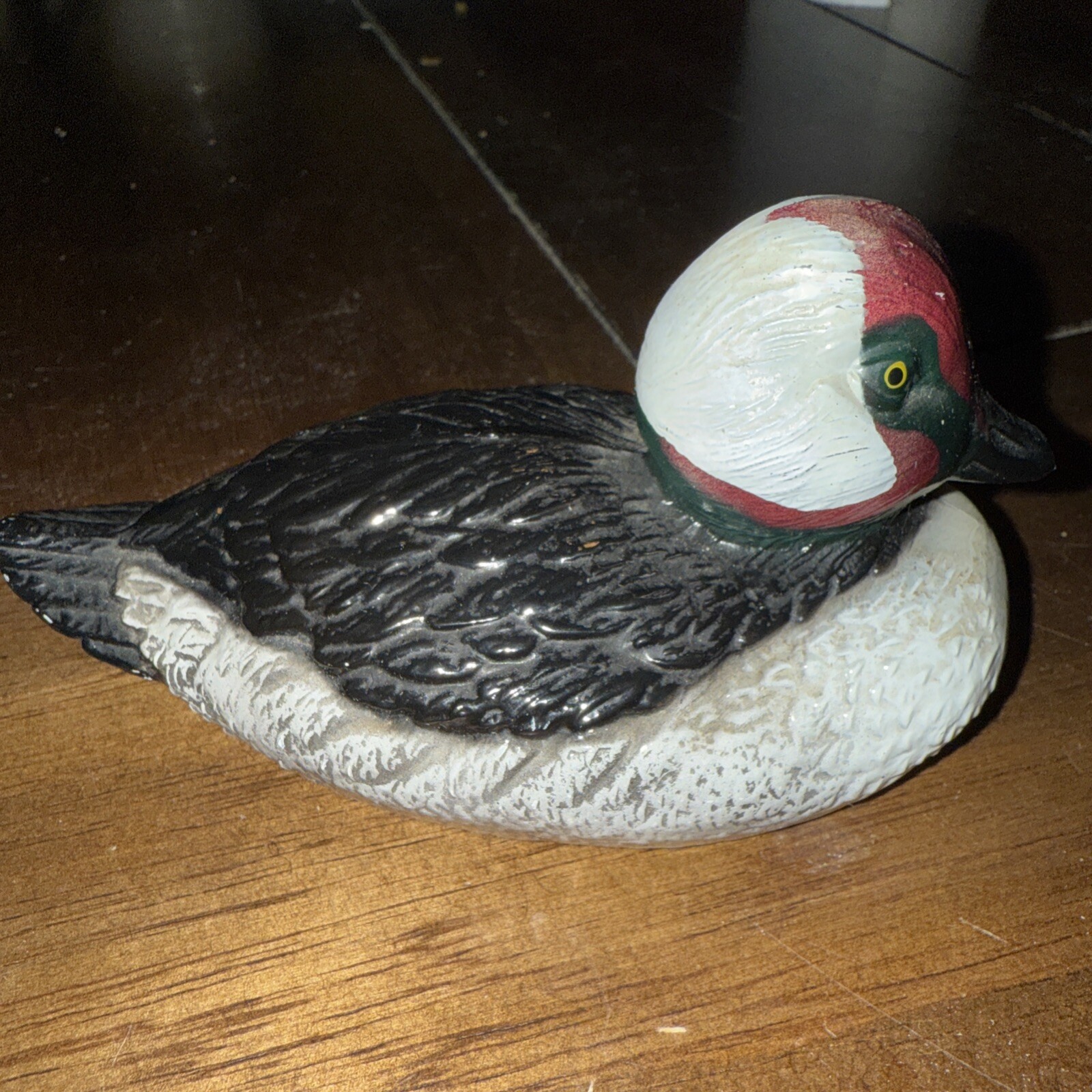 Vintage Scott Prod. Inc. Bufflehead Duck Painted Cast Metal Beer Bottle Opener