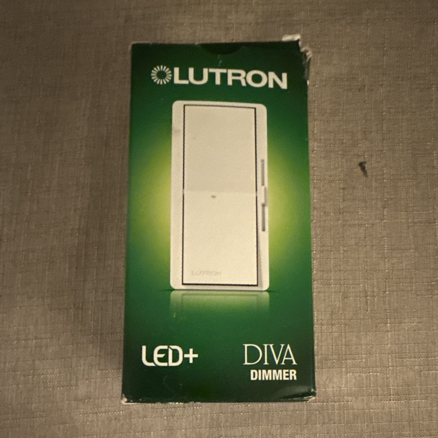 Lutron Diva LED+ Slide Dimmer Wall Switch, Decorator/Rocker, White