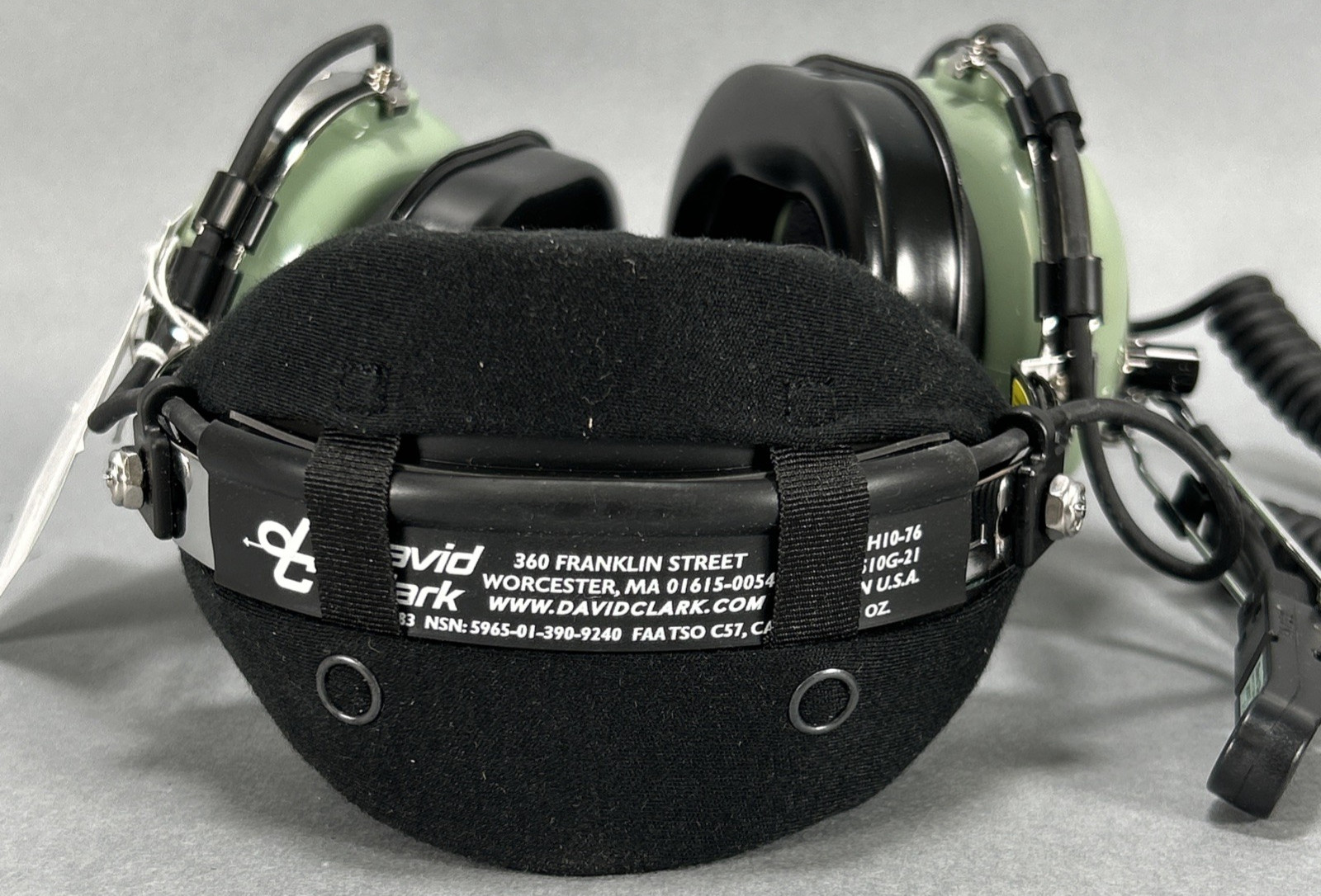 David Clark Aviation Headset H10-76 ; Green