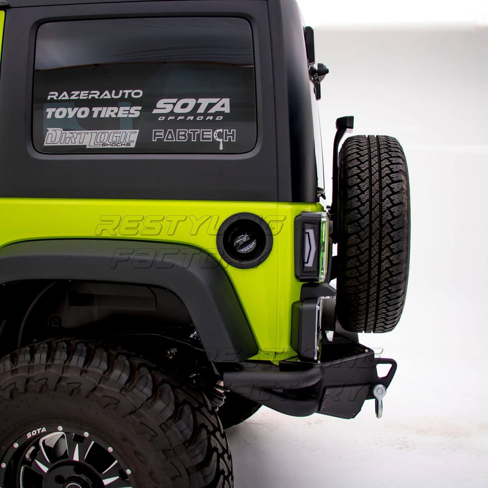 Rock Crawler Front+Rear Bumper+Full Width+2" Hitch fit 07-18 Jeep Wrangler JK
