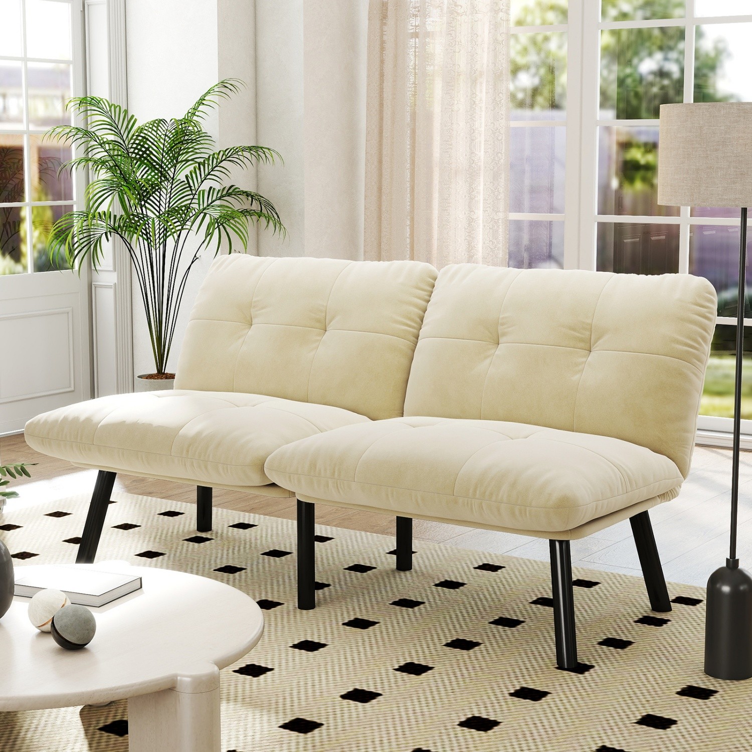 Convertible Sofa Bed Loveseat Sofa 2 Seater Couch Folding Sleeper Sofa Chair