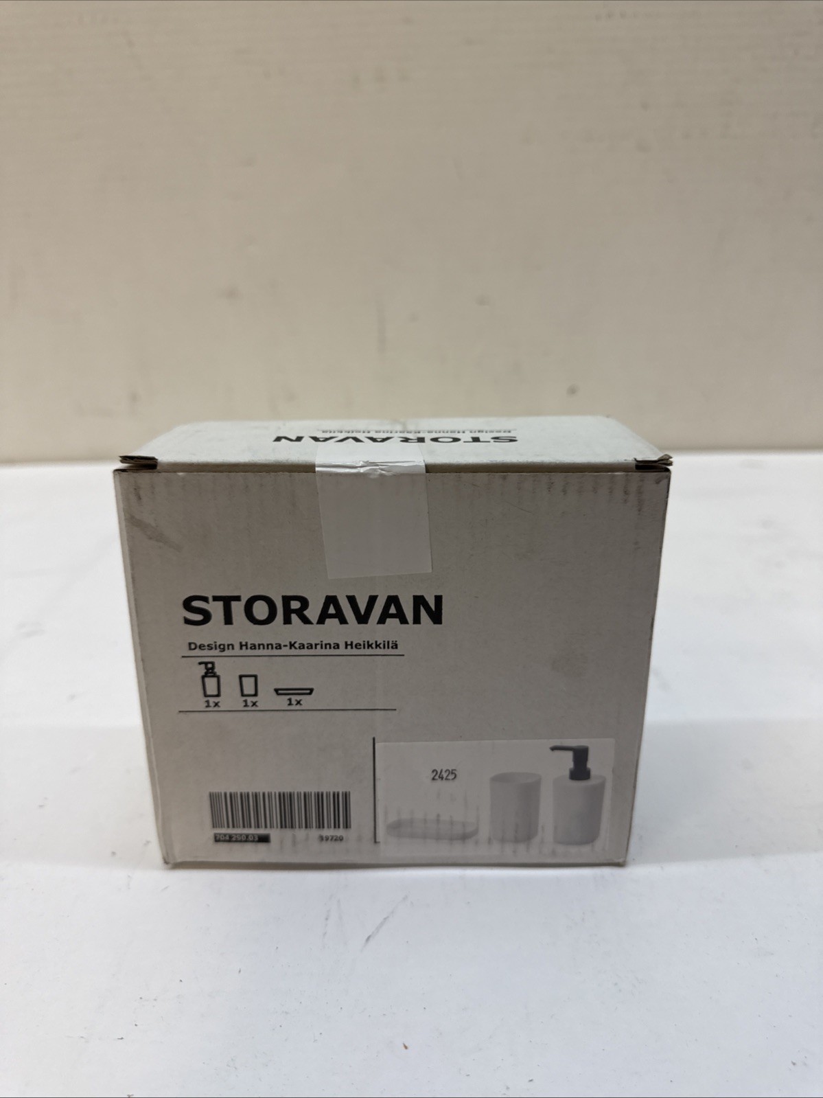 IKEA STORAVAN 3-Piece Bathroom Set White  704.290.03