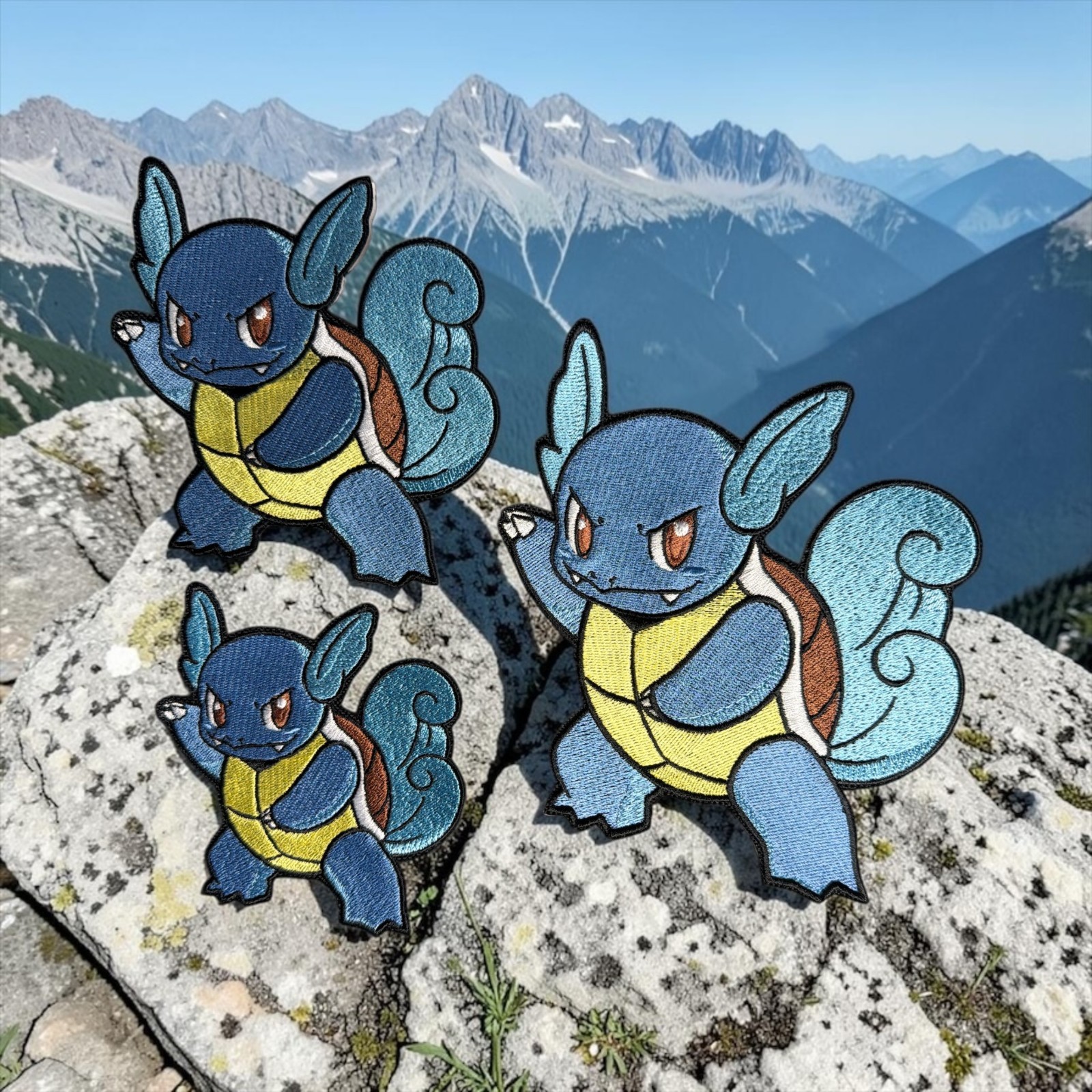 Wartortle Pokémon Embroidery Patch 3.57" - 5.57"
