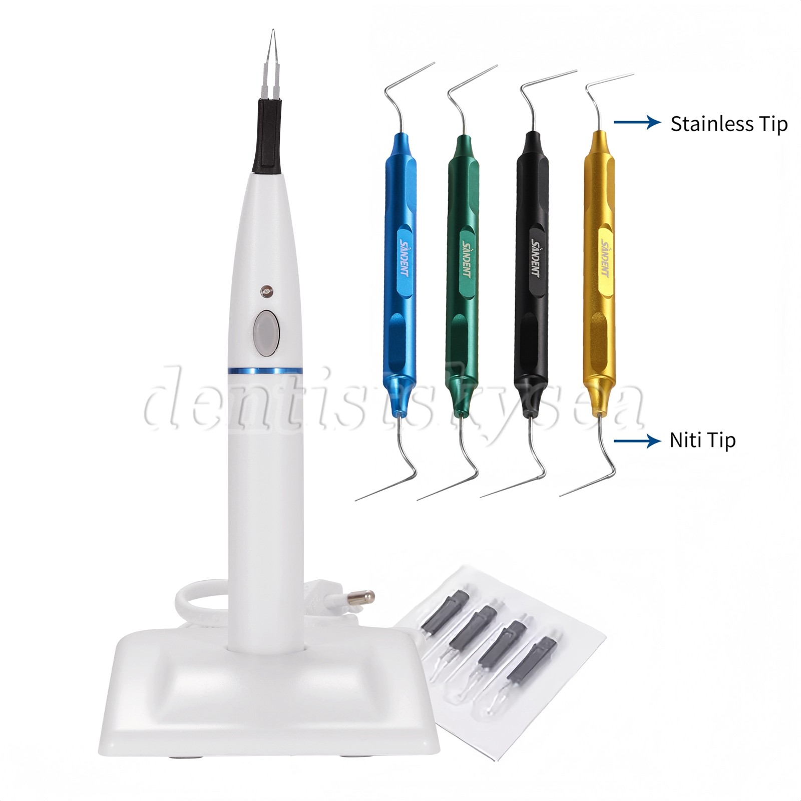 Cordless Dental Gutta Percha Gum Cutter / NITI Stainless Hand Plugger 30-100 Y