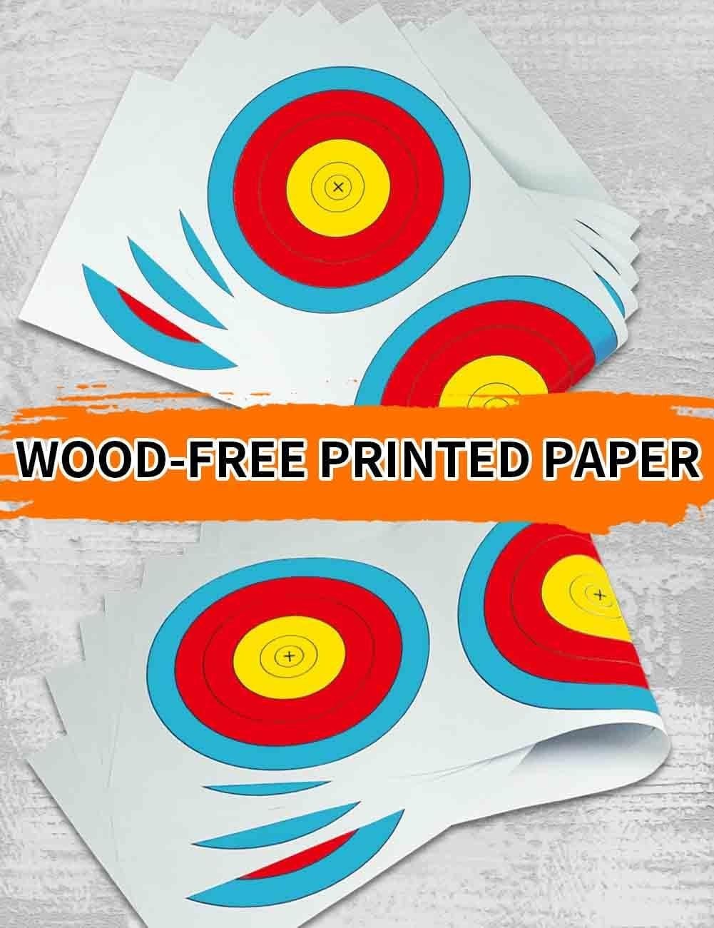 Precision 30pcs Archery Targets - Vertical 3 Spot Design for Training & Practice