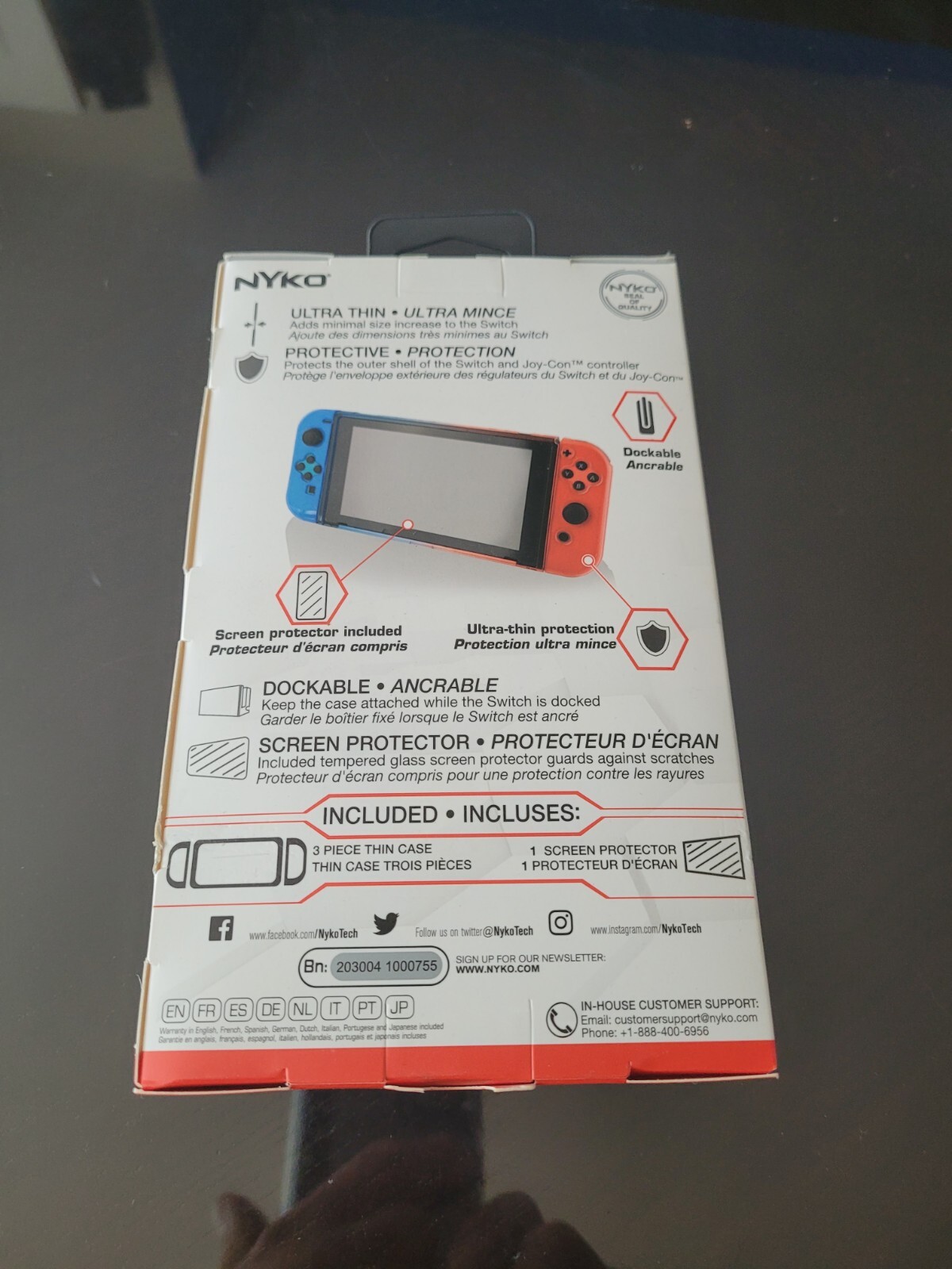 Nyko 87247 Thin Case for Nintendo Switch - Clear
