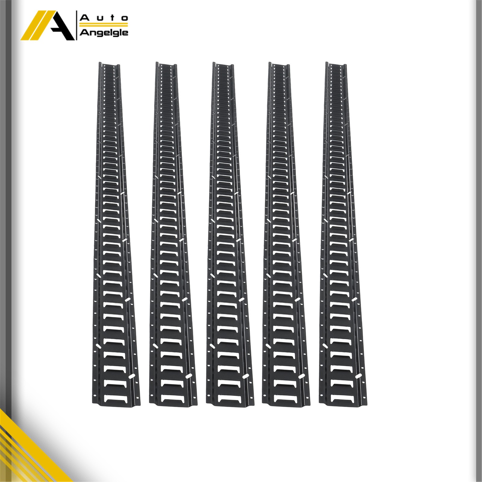 5 Pack 8' E Track Tie Down Rail Kit For Garages Vans Trailers Tie Downs