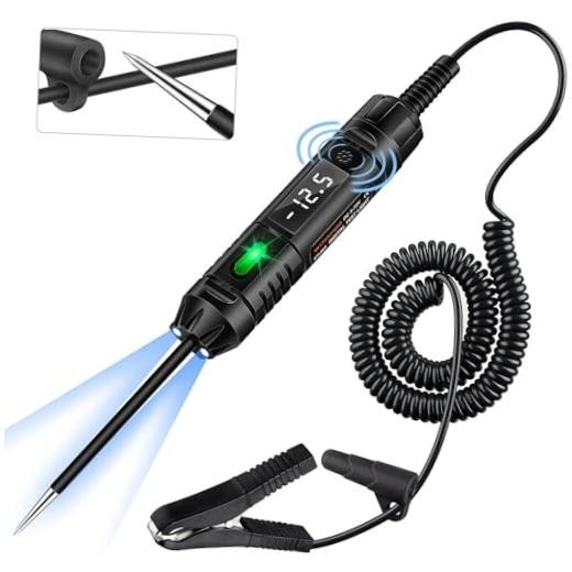 Upgraded Heavy Duty Circuit Tester with Buzzer, 3-72V DC Digital LED Test