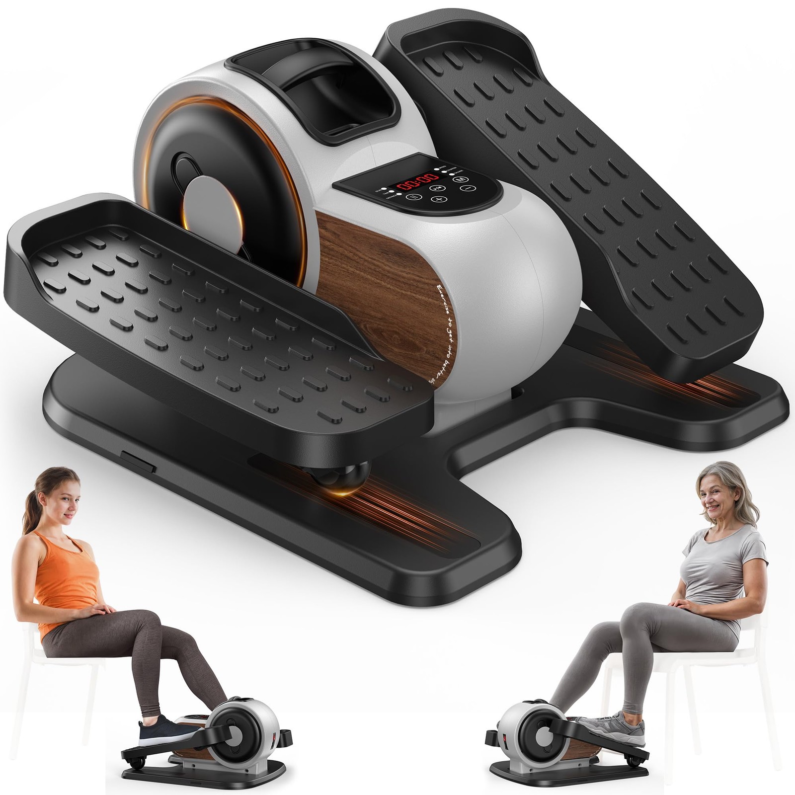 Under Desk Elliptical Sturdy Mini Leg EllipseFully Assembled Elliptical Exerc...