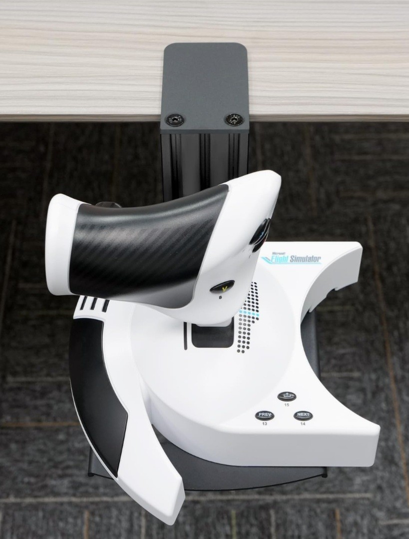 Quick Release Desk Mount Holder Compatible with Thrustmaster Simtask Farmstick,