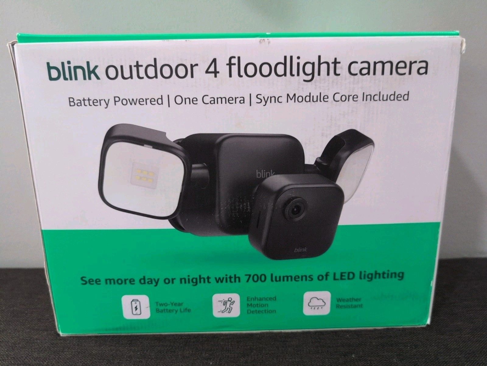 Blink Outdoor 4 Floodlight Camera - 700 Lumens, 2-Year Battery Life