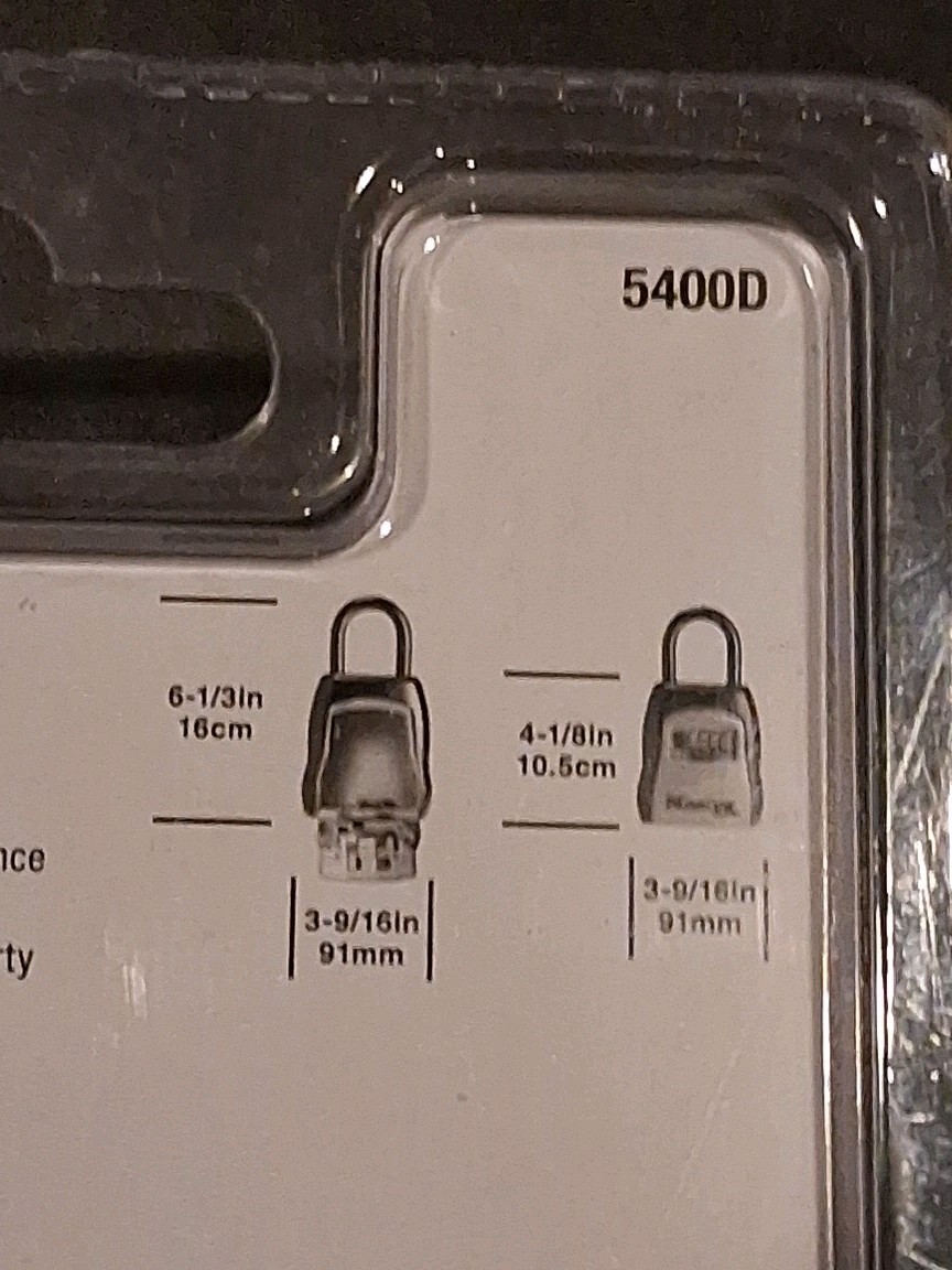 Portable Master Lock 5400D Lock Box 5 Key Capacity Secure Key Storage Box
