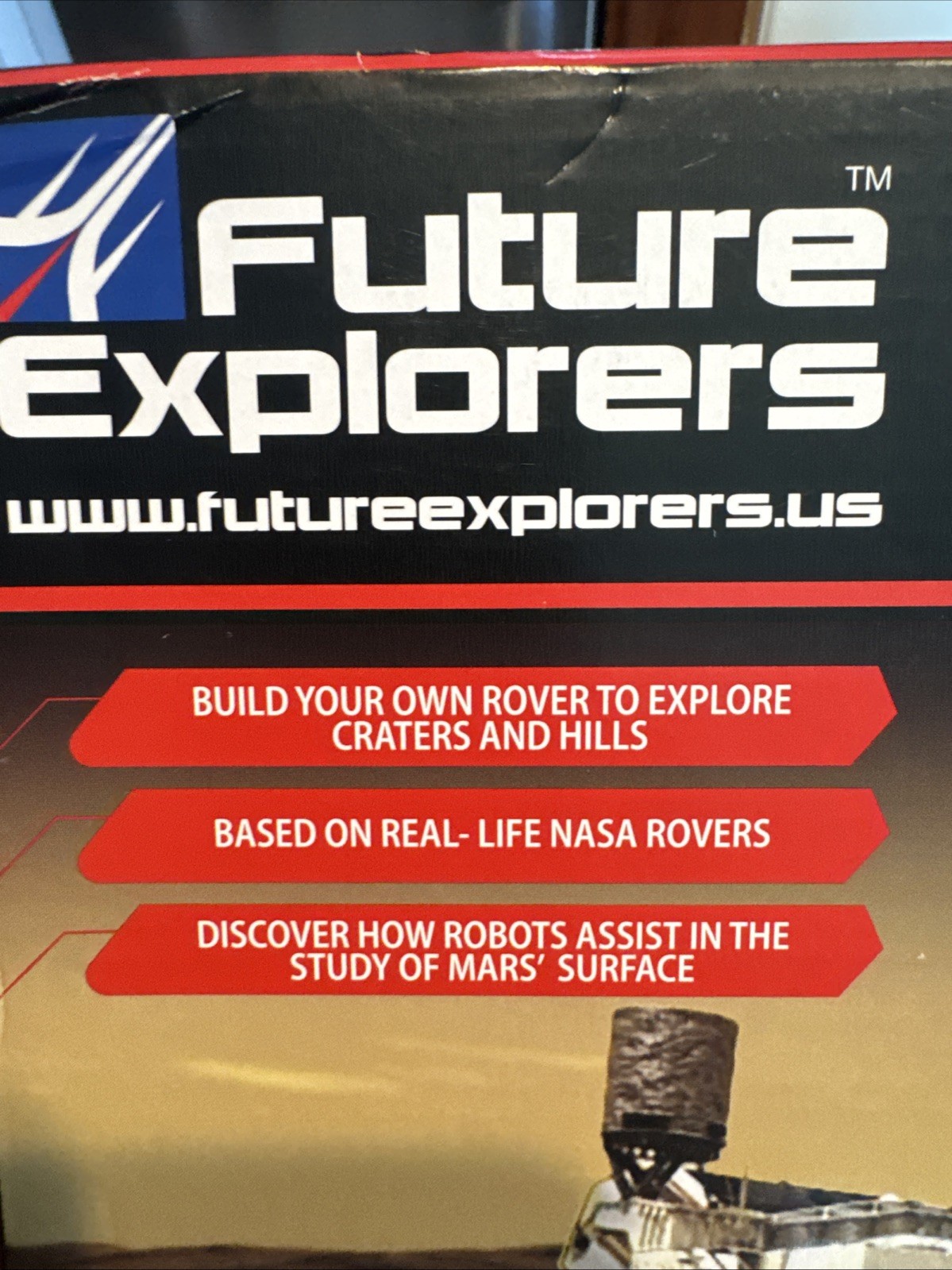 NASA Future Explorers - Mars Rover Build & Model STEM Powerful Motor Robotic Arm