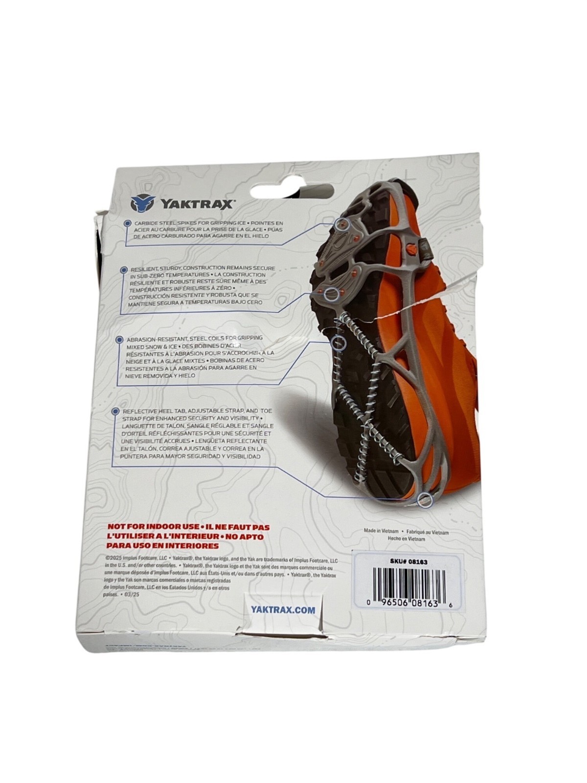 Yaktrax Run Traction Device Shoe Care Size Large
